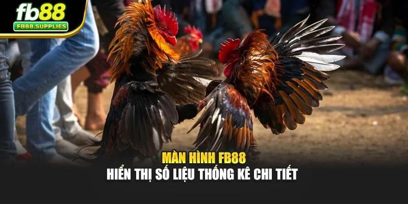 Màn hình Fb88 hiển thị số liệu thống kê chi tiết 