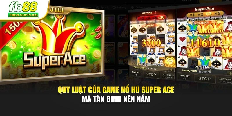 Quy luật của game Nổ Hũ Super Ace mà tân binh nên nắm