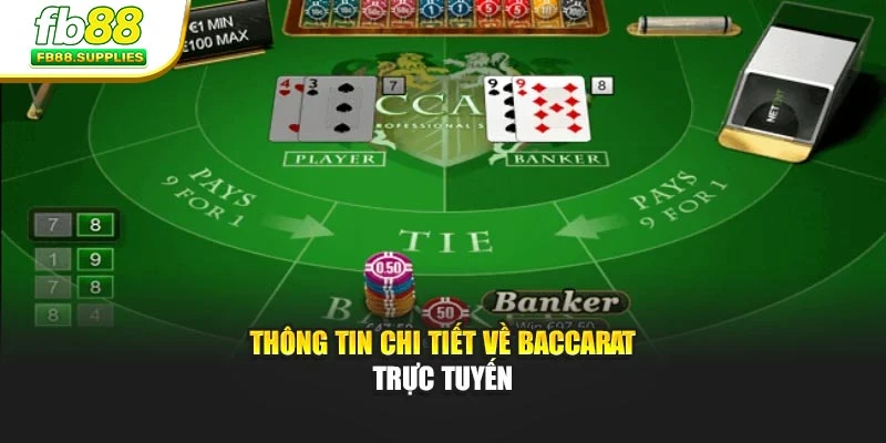 Thông tin chi tiết về Baccarat trực tuyến